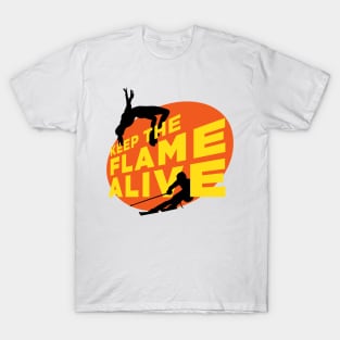 Keep the Flame Alive podcast logo T-Shirt